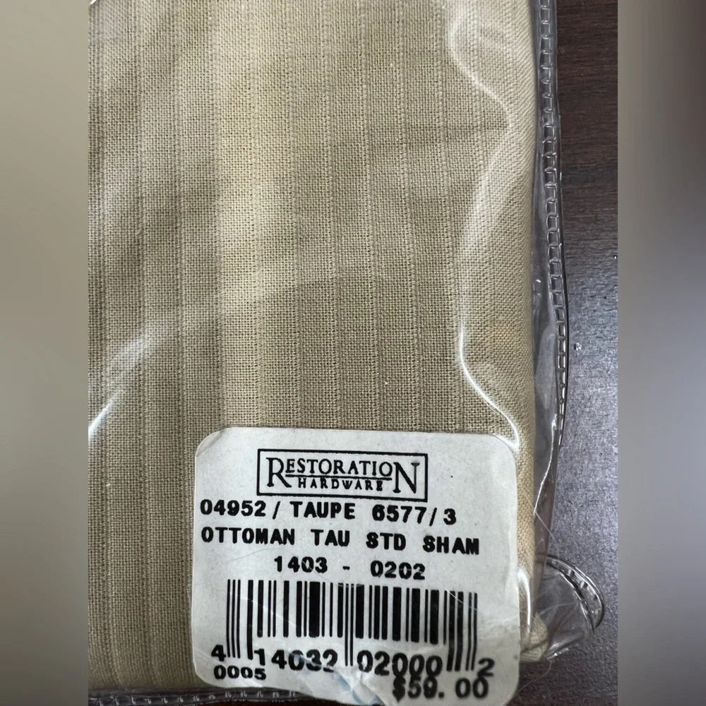Restoration Hardware Ottoman Bedding Pillow Sham